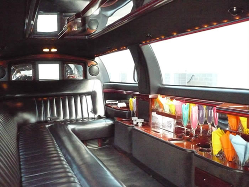 Secondary Interior Black Lincoln Town Car