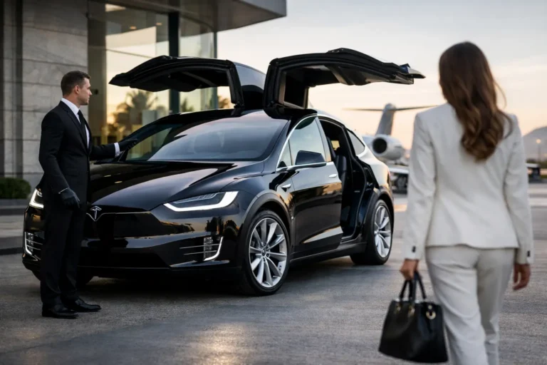 Tesla Model X Chauffeur Service for VIP Travel